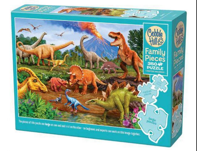 COBBLE HILL 350 PCS FAMILY PUZZLE DINOS