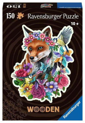 RAVENSBURGER WOODEN PUZZLE - COLORFUL FOX