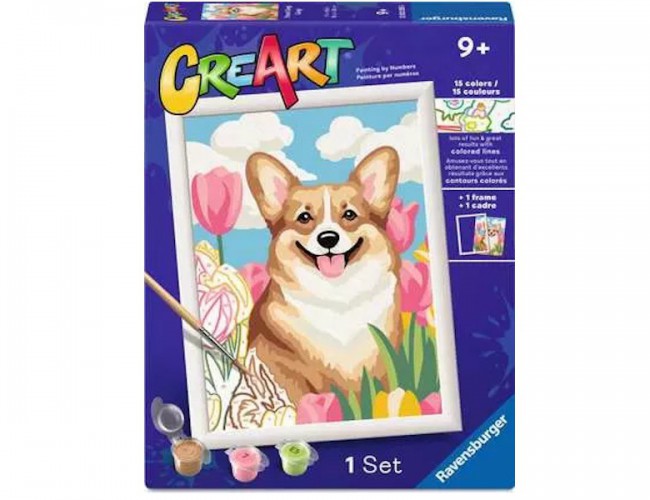 CREART - FLORAL CORGI