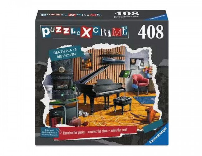 RAVENSBURGER 408 PCS MYSTERY PUZZLE DEATH PLAYS BEETHOVEN