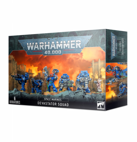SPACE MARINE DEVASTATOR SQUAD (MSRP $75)