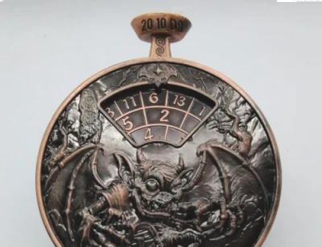 METAL DICE SPINNER - STOPWATCH SPINNER COPPER (IN A BOX)