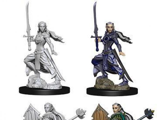 DND UNPAINTED MINIS WV9 FEMALE ELF PALADIN