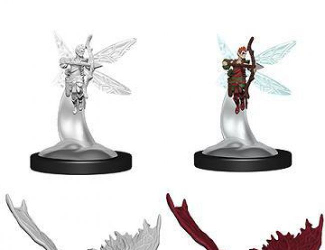 DND UNPAINTED MINIS WV9 SPRITE AND PSEUDODRAGON