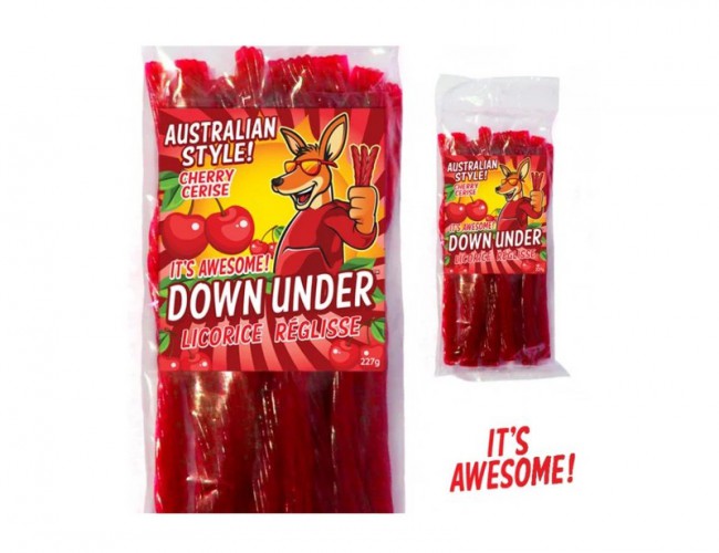 DOWN UNDER AUSTRALIAN STYLE LICORICE - CHERRY