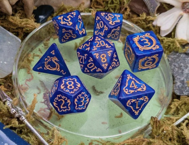 MYSTERY DICE GOBLIN - DRAGON BLUE DICE