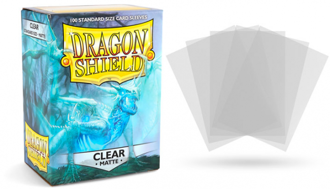DRAGON SHIELD CLEAR MATTE SLEEVES