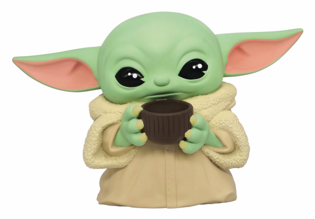 FIGURAL BANK MANDALORIAN THE CHILD w/ CUP