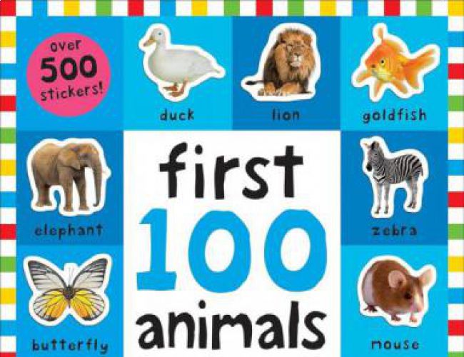 FIRST 100 ANIMALS STICKER BOOK by PRIDDY BOOKS
