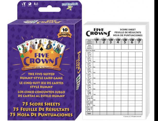 FIVE CROWNS SCORE SHEETS