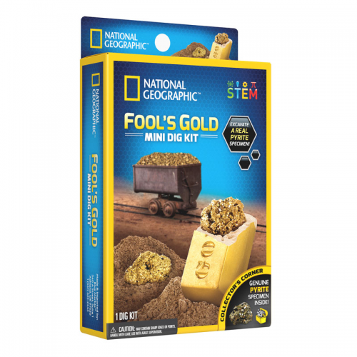 NATIONAL GEOGRAPHIC - MINI DIG KIT - FOOL'S GOLD