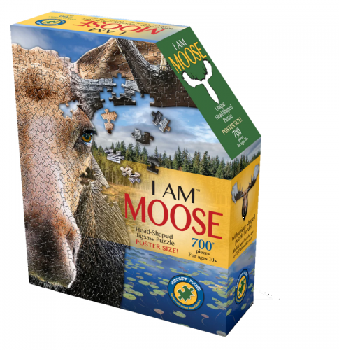 I AM MOOSE 675 PCS SHAPED PUZZLE