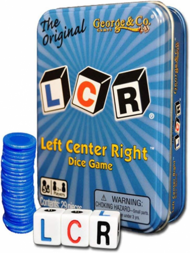 LEFT CENTER RIGHT GAME TIN