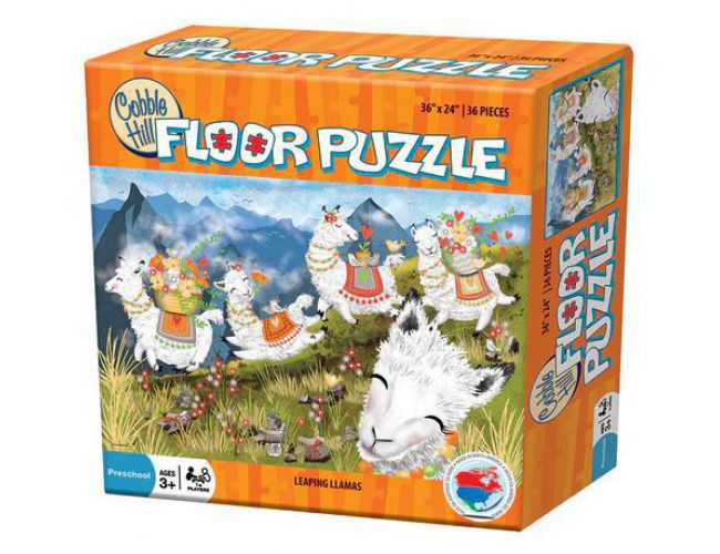 COBBLE HILL FLOOR PUZZLE (36 PCS) LEAPING LLAMAS