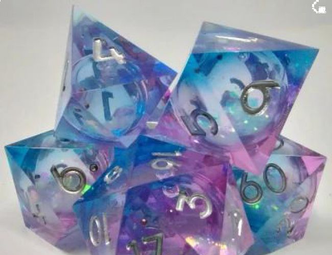 MAELSTROM OF DREAMS DICE - BLUE/PINK (7 DIE SET)