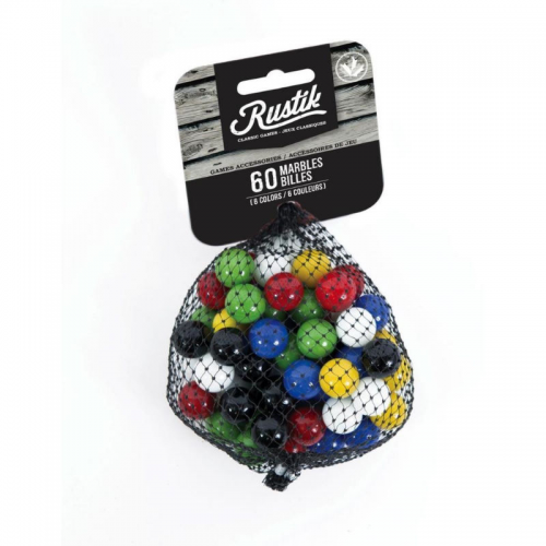 MARBLES - 60 PACK IN 6 COLOURS