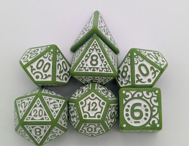 MYSTERY DICE SET - ORNATE MATCHA DICE