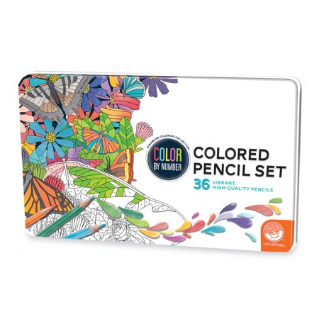 COLOR BY NUMBER COLORED PENCIL SET ( 36 COUNT)
