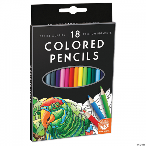 MINDWARE COLOURED PENCILS (18)
