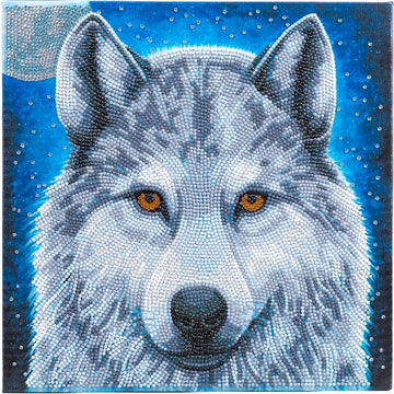 CRYSTAL ART KIT - MEDIUM - MOONLIGHT WOLF