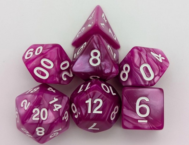 MYSTERY DICE GOBLIN - PEARL PINK DICE SET