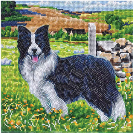 CRYSTAL ART KIT (MED) - PUP IN THE FIELD