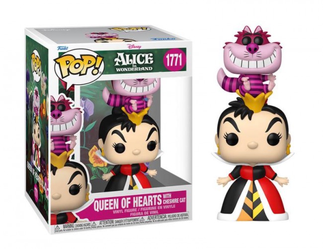POP! QUEEN OF HEARTS WITH CHESHIRE CAT (ALICE IN WONDERLAND)