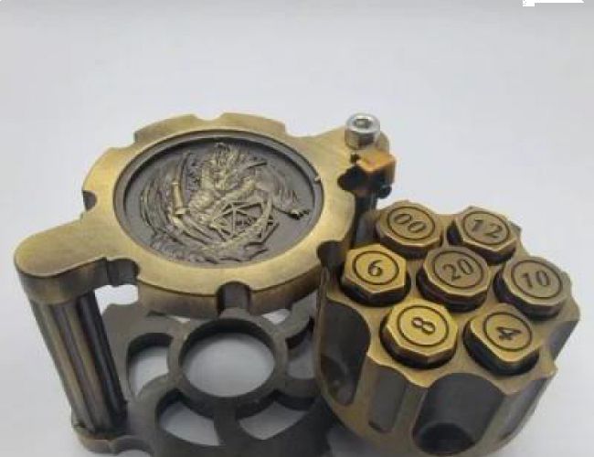 REVOLVER DICE - BRONZE (WITH BOX)