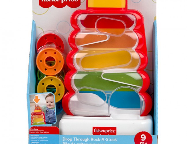 FISHER PRICE - DROP THROUGH ROCK-A-STACK