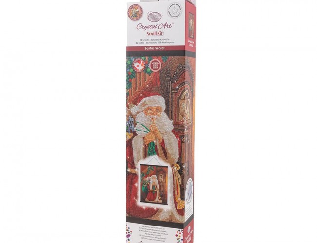 CRYSTAL ART SCROLL KIT - SANTAS SECRET