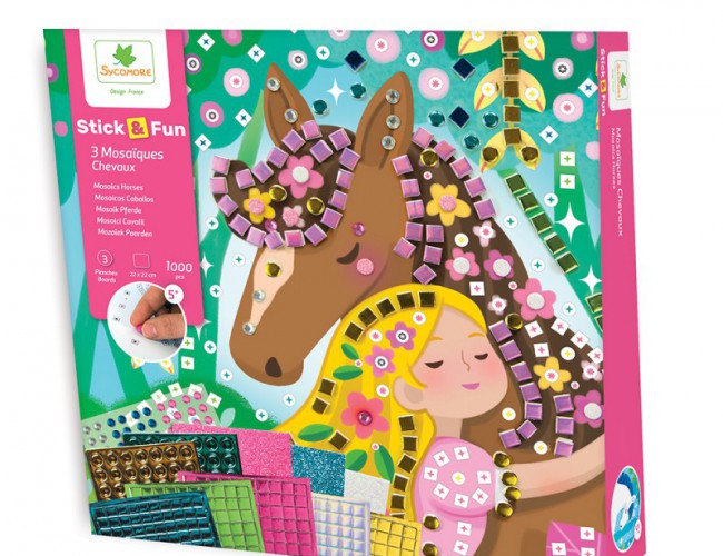 STICK AND FUN MOSAICS - HORSES