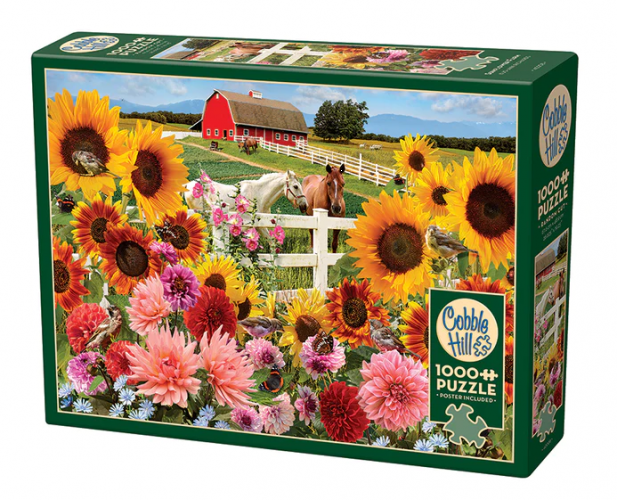 COBBLE HILL 1000 PCS SUNFLOWER FARM
