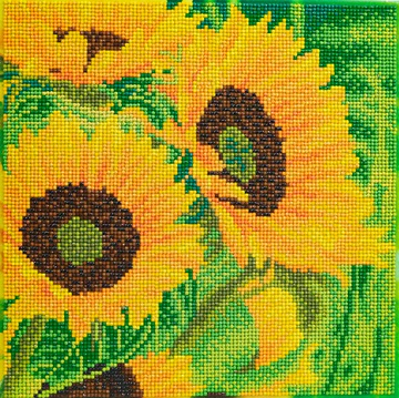 CRYSTAL ART KIT (MED) - SUNFLOWER JOY