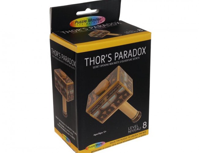 PUZZLE MASTER SECRET OPENING BOX -THOR'S PARADOX