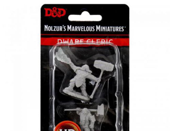 DND UNPAINTED MINIS MALE DWARF CLERIC
