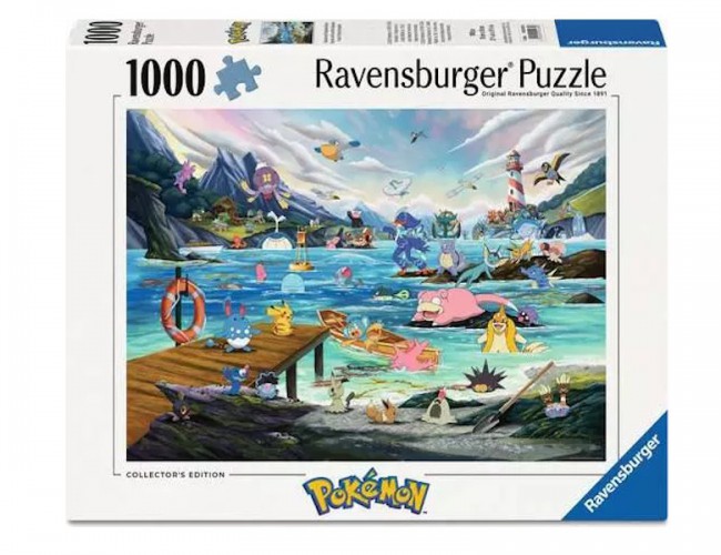 RAVENSBURGER PUZZLE 1000 PCS - POKEMON VAPOREON AND TEMPERATE MARINE